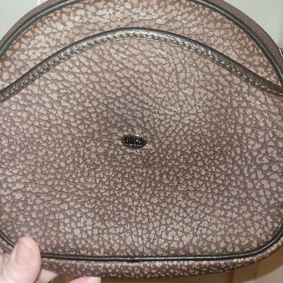 Bush Australia Kangaroo Crossbody Purse Pebbled Brown Leather - Picture 5 of 11